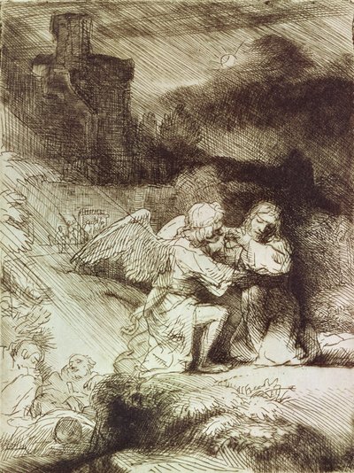 La agonía en el jardín de Rembrandt van Rijn